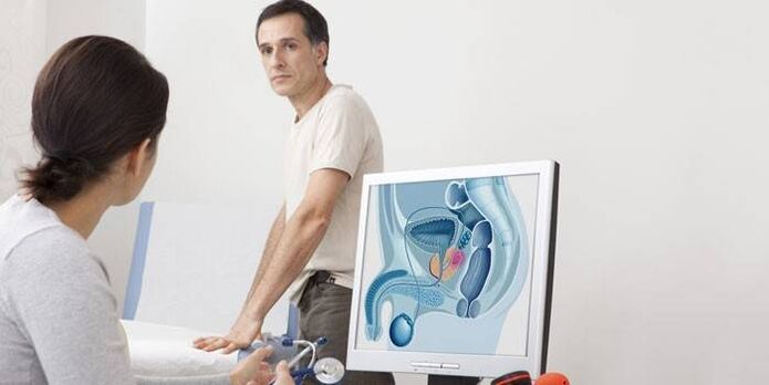 Άντρας σε ραντεβού με γιατρό